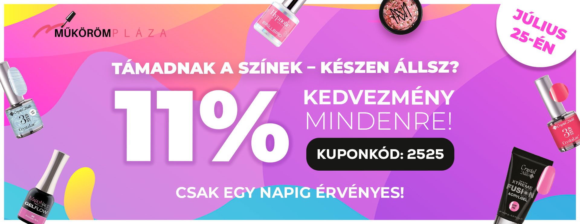 Támadnak a színek! 11% Kedvezmény!